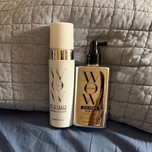 WOW Extra Strength Dream Coat + Size A Large Volumizer Duo – White & Gold